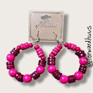 Bundle Sale 3 for $15 | Princess Accessories Pink Hoop Earrings